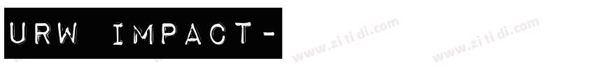 URW Impact字体转换